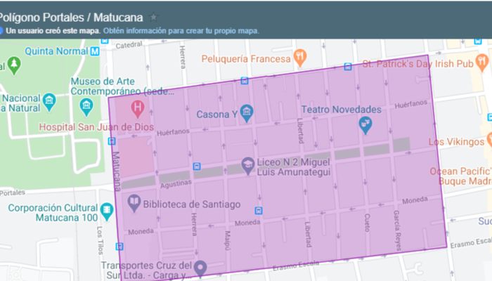 GRUPO PANAL, en Santiago. Diseño Identidad de Barrio Portales Matucana